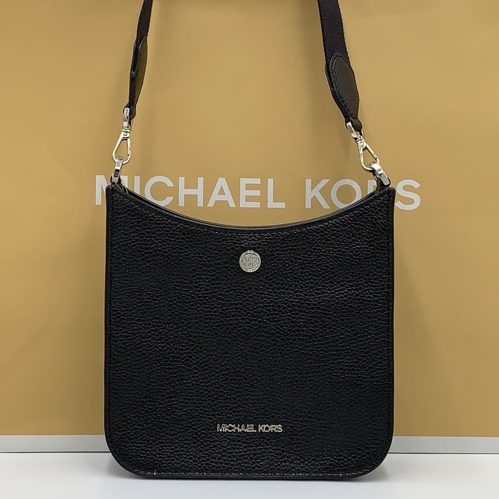 MICHAEL KORS Briley Small Pebbled Leather Messengr - Picture 6 of 16